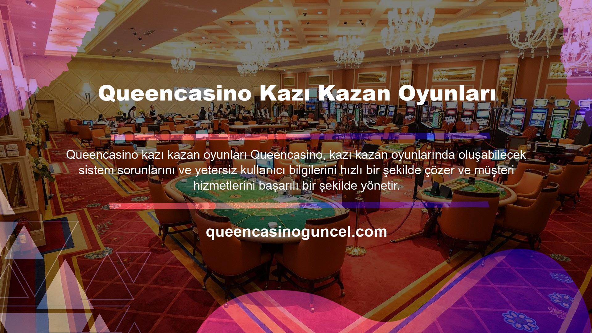 Queencasino Kazı Kazan Oyunları