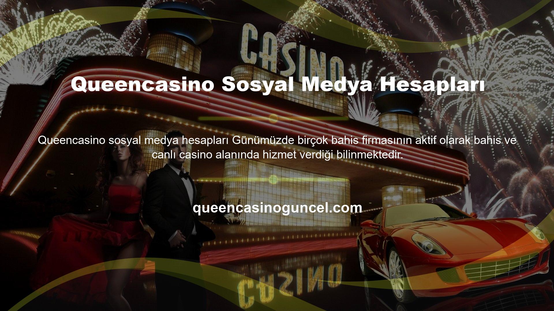 Queencasino Sosyal Medya Hesapları