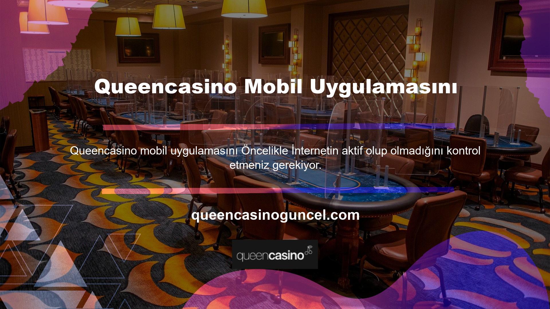 Queencasino mobil uygulamasını