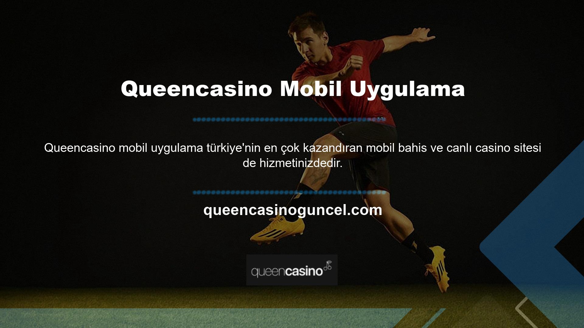 Sürekli yenilik yapan bir şirket olarak Queencasino web sitesi güvenilir, modern mobil uygulamalar sunmaktadır
