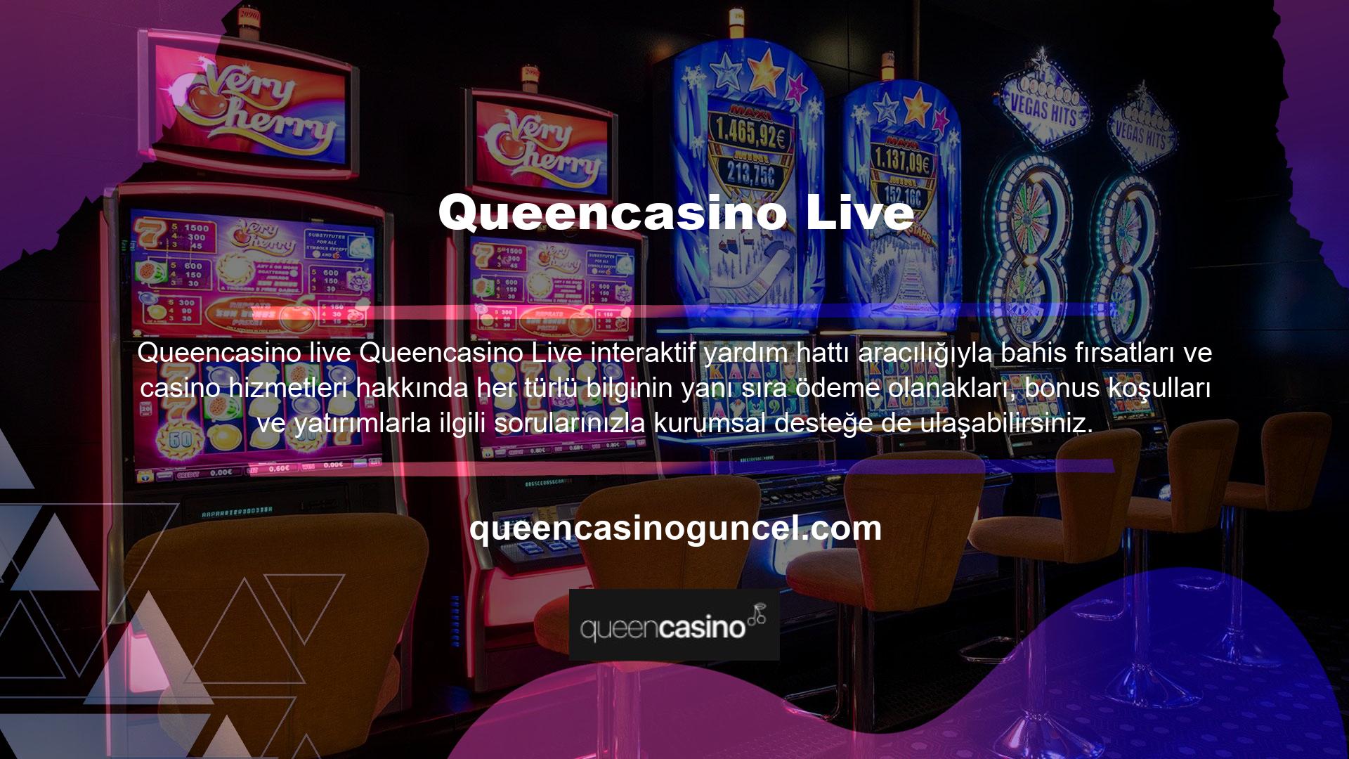Çevrimiçi casino pazarındaki çoğu oyuncunun yayınladığı canlı sohbet ve isteğe bağlı etkileşimli kanallar aracılığıyla üyelerimize profesyonel destek sunarak, güvenle işlem yapmalarına ve olası sorunları çözmelerine olanak sağlıyoruz