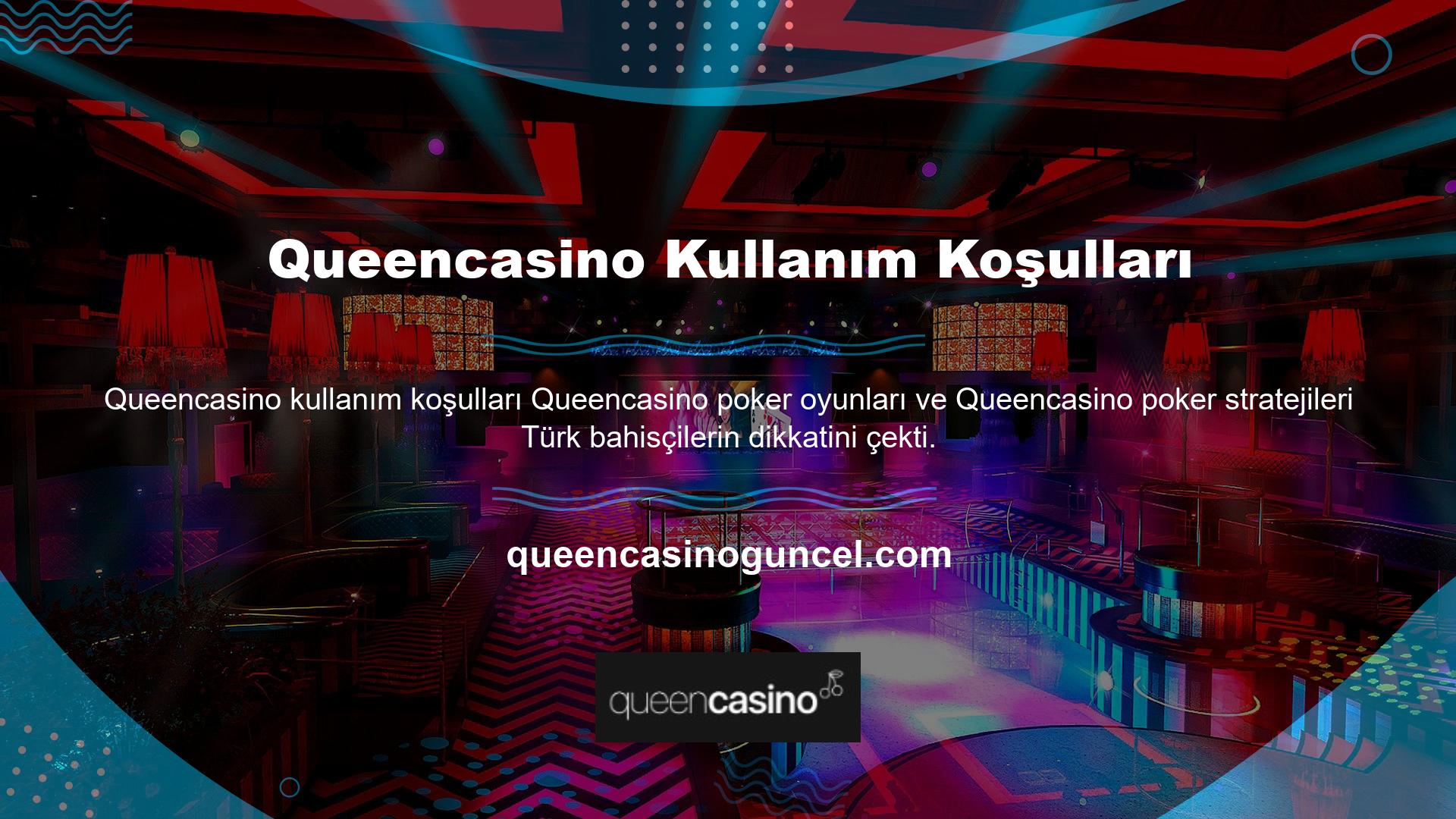 Queencasino Poker oynamak istiyorsanız Turkish Poker ve Turkish Poker gibi oyunlara göz atın
